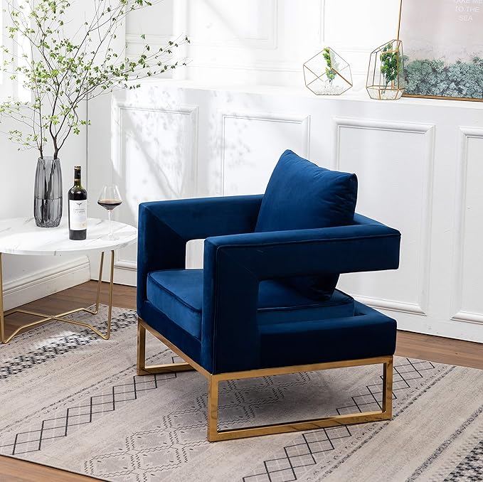 Roundhill Furniture Lenola Upholstered Accent Arm Chair