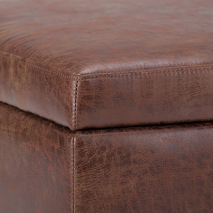 SIMPLIHOME Owen Coffee Table Storage Ottoman