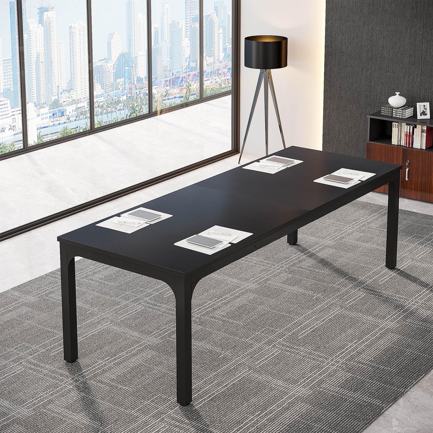 Tribesigns 6.5FT Conference Table, 78.7-Inch Rectangle Meeting Seminar Table, Large Business Tables for 6-8 People (Only Table)