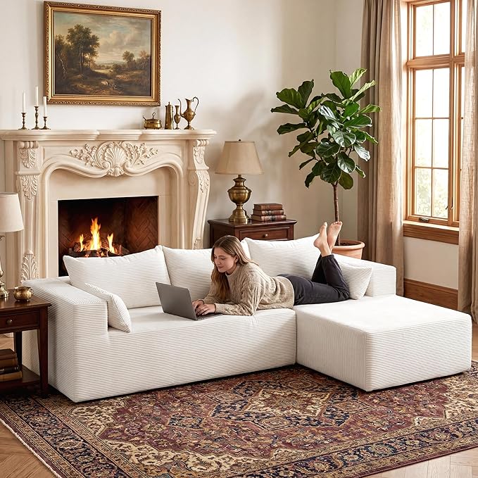 106" Cloud Sectional Boneless Couches