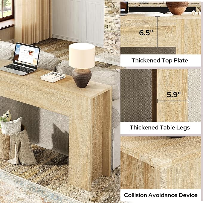 UNIQUITE 63-Inch Long Console Table