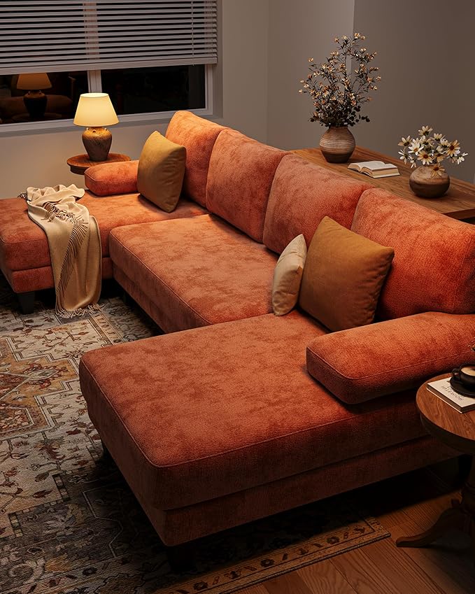 U-Shaped Sectional Couches for Living Room | 112 Inch Modern Sectional Couch |