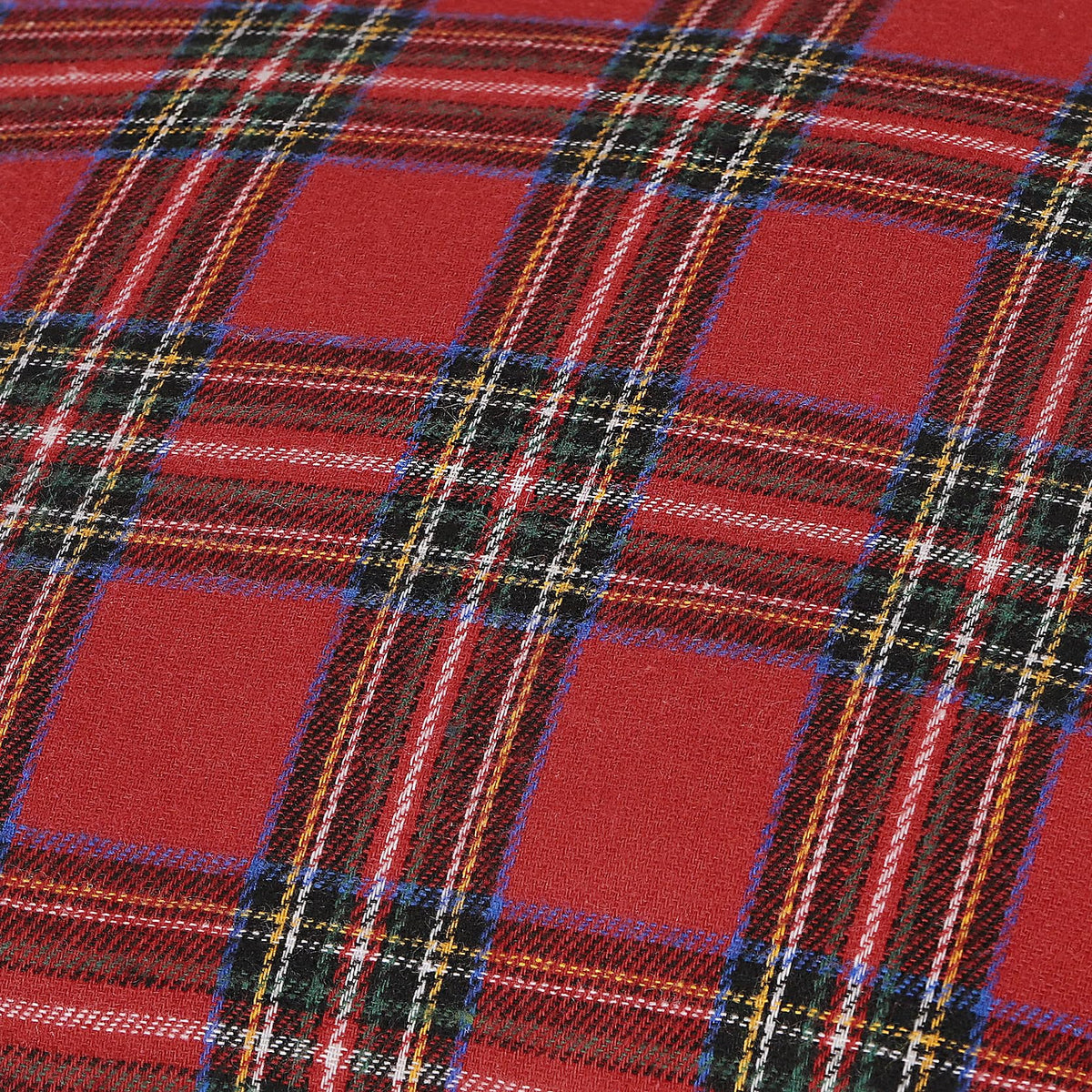 4TH Emotion Set of 2 Christmas Scottish Tartan Plaid Throw Pillow Covers Cushion Case Polyester for Farmhouse Home Decor Red and Green, 18 x 18 Inches