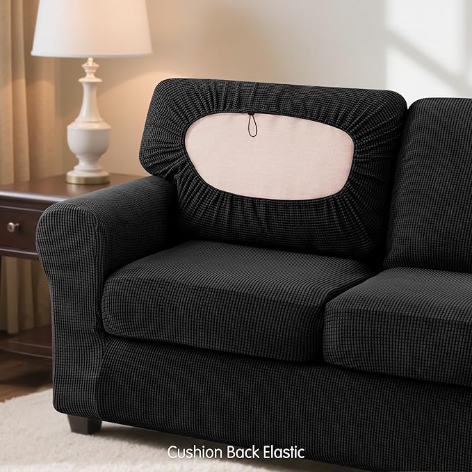 SUBRTEX 7 Pieces Stretch Sofa Slipcover Sets Couch Cover Sets Backrest Cushion