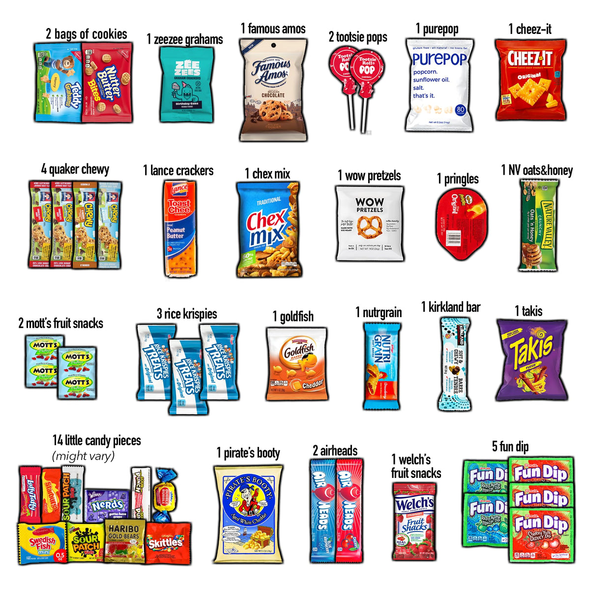 CRAVEBOX Snacks Box Variety Pack Care Package (45 Count) Summer Treats Gift Basket Adults Kids Grandkids Guys Girls Women Men Boyfriend Birthday Cookies Chips College Student Office School