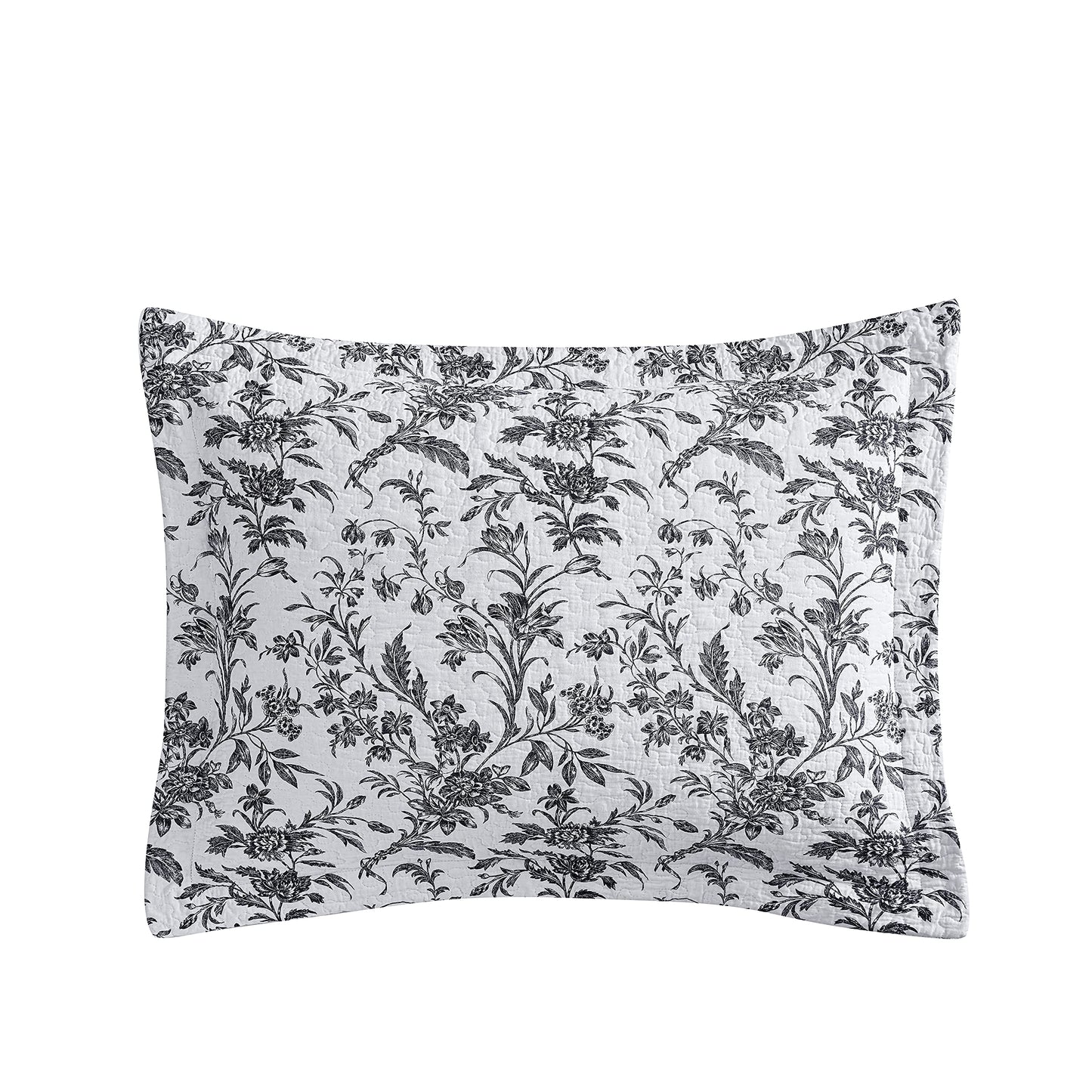 Laura Ashley Home - Daybed Set, Lightweight Bedding with Matching Shams & Pillow Cover, Home Decor for All Seasons (Amberley Black, Daybed)
