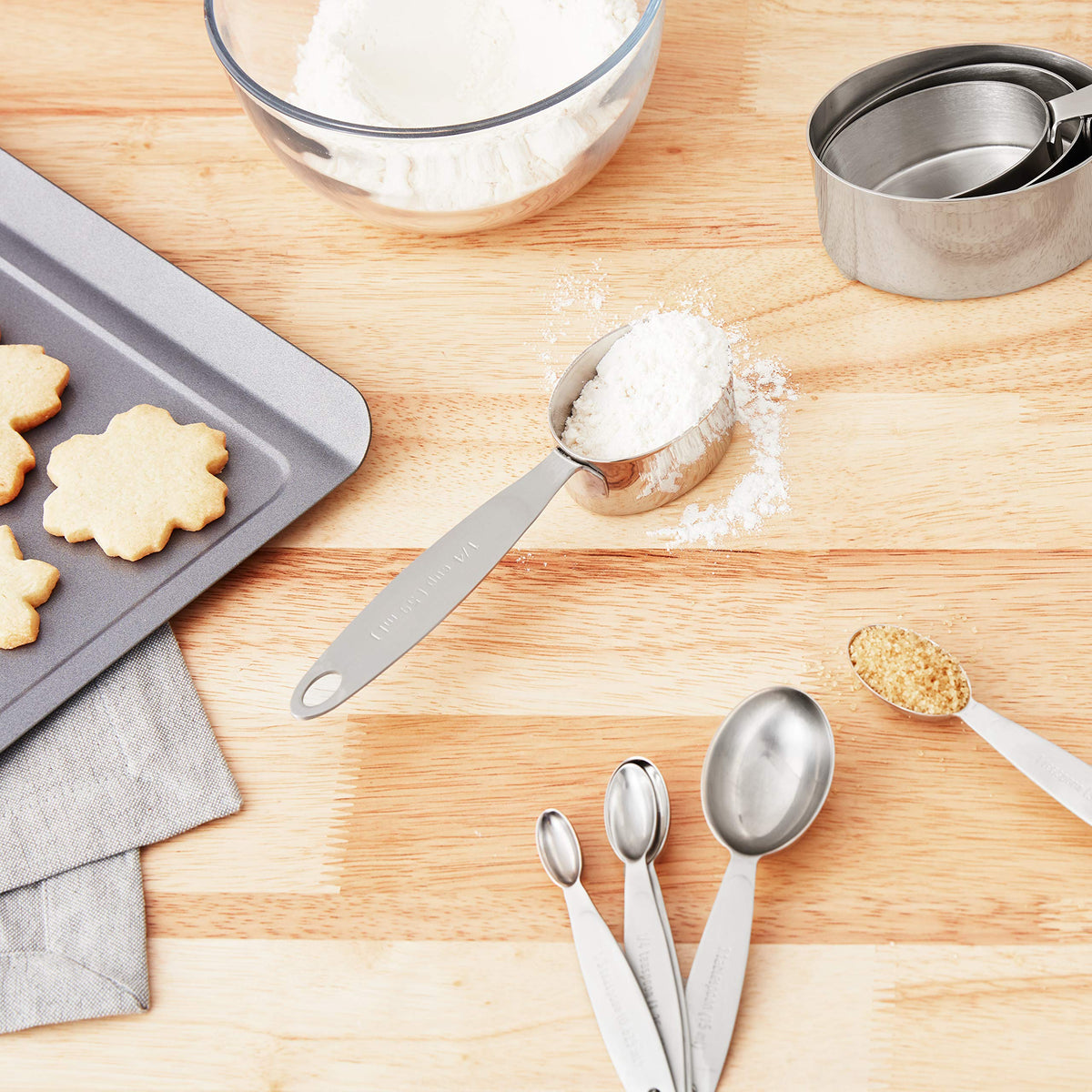 CUISIPRO Measuring Cup & Spoon Set SS