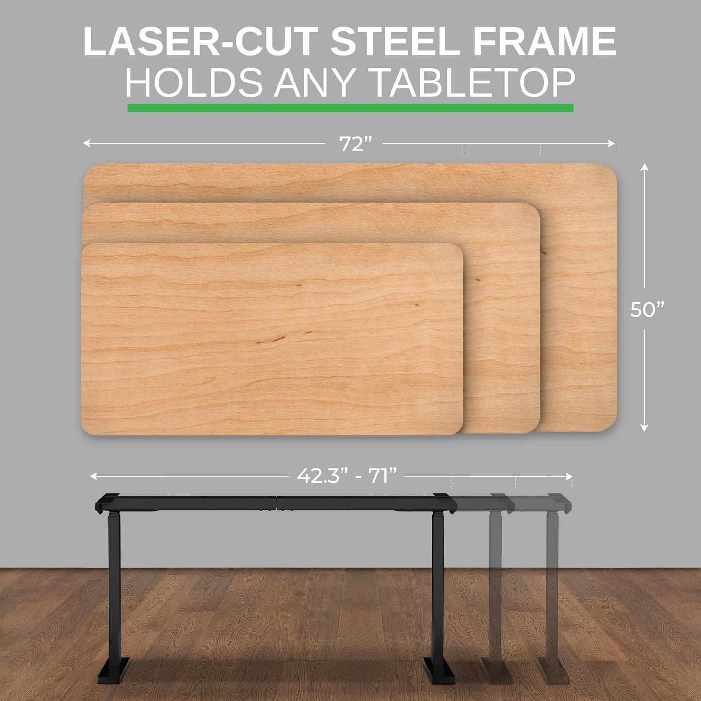 Rise Up Standing Desk Legs, Adjustable Standing Desk Frame Dual Motor w/Memory, Electric Frame Base Height Desktop Table, Sit Stand Electric Table Legs