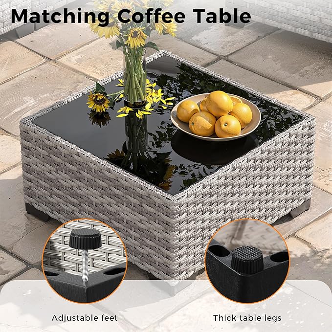 8-Seat Modern Patio Furniture Set