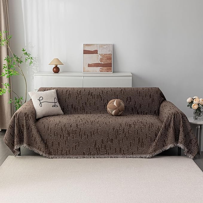 MYSKY HOME Couch Covers for 3 Cushion Couch Sofa, Sectional Couch Cover L Shape