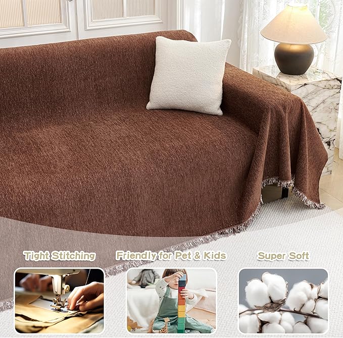 MYSKY HOME Sofa Covers Washable Sectional Couch Covers