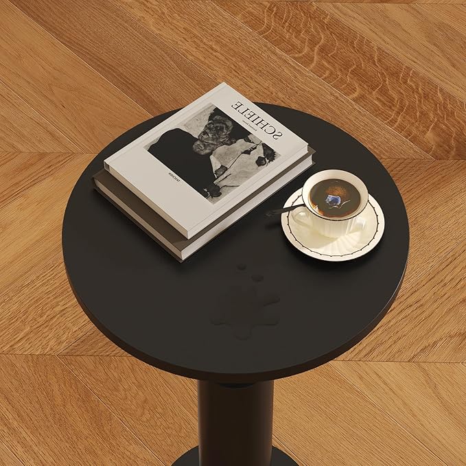 LAATOOREE Small Round Side Tables Set of 2, Drink Tables, Accent Coffee Tables