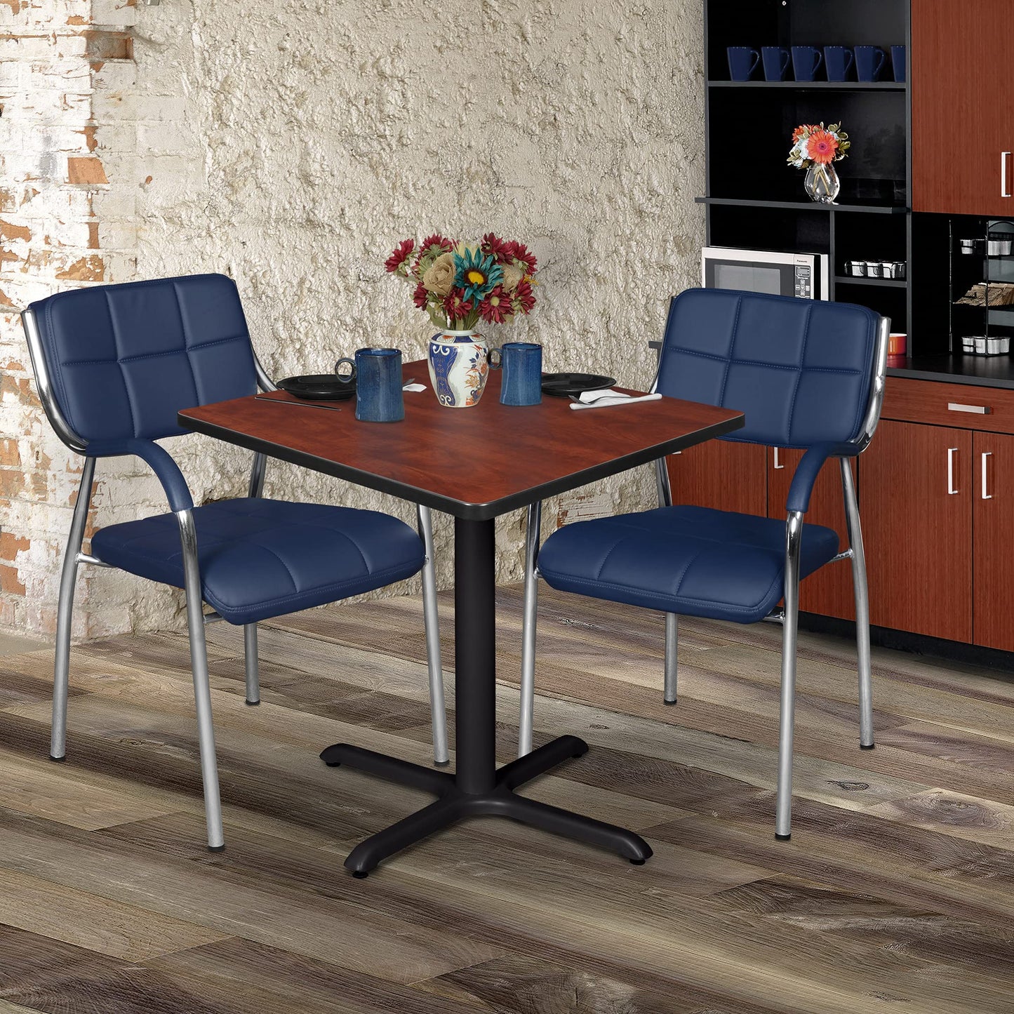 Cain 30" Square Breakroom Table- Cherry
