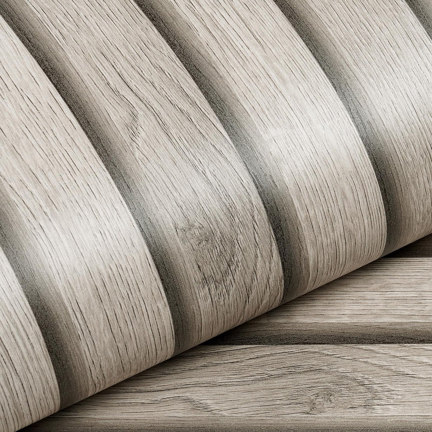 Livelynine 15.8x197 Wood Panel Wallpaper Peel and Stick Wood Panels for Walls Furniture Self Adhesive Contact Paper Roll Faux Wood Slat Wall Panel White Wall Panels Removable 3D Slat Wall Paneling
