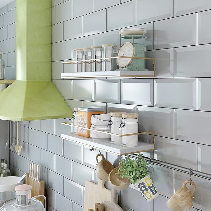 Shario White Floating Shelves