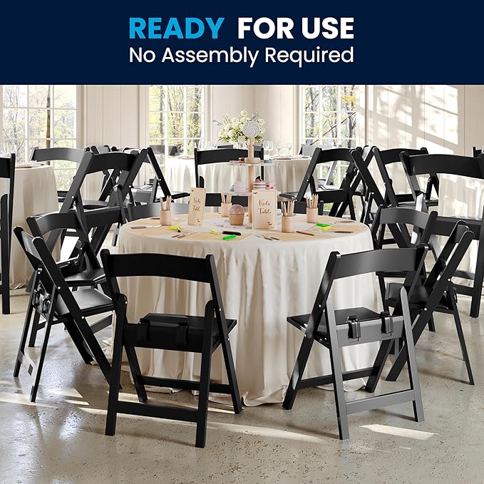 Flash Furniture Hercules Set of 2 Kids Black Resin Folding Chairs