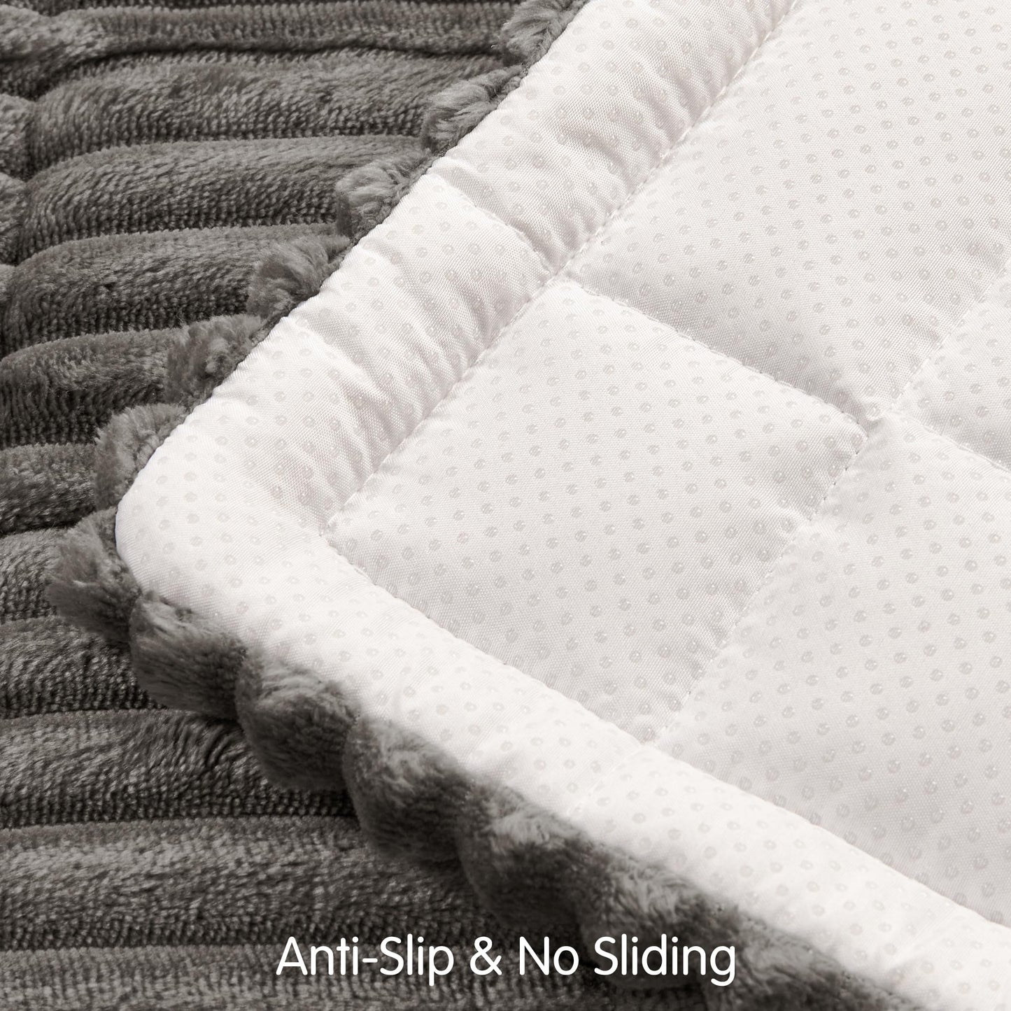 SUBRTEX Couch Cover for Dogs, Non-Slip Sofa Mat Washable, Thick Sofa Slipcover Cushion Protector Pet-Friendly (Gray, 27.6"x59.1")