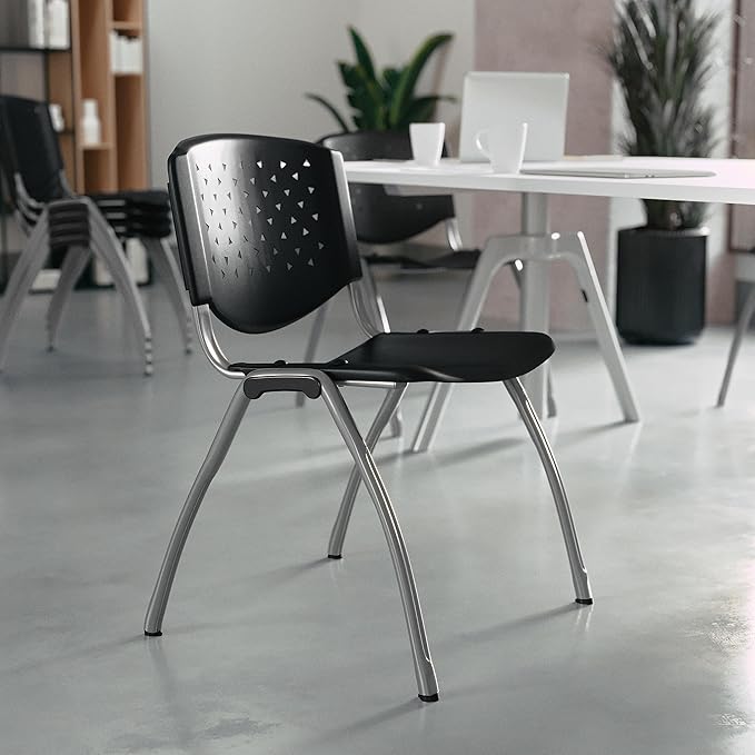 Flash Furniture Hercules Series Plastic Contoured Lobby Chairs