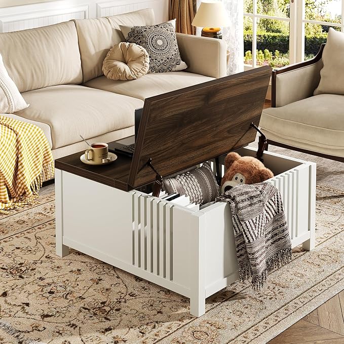 knoworld Farmhouse Lift Top Coffee Table