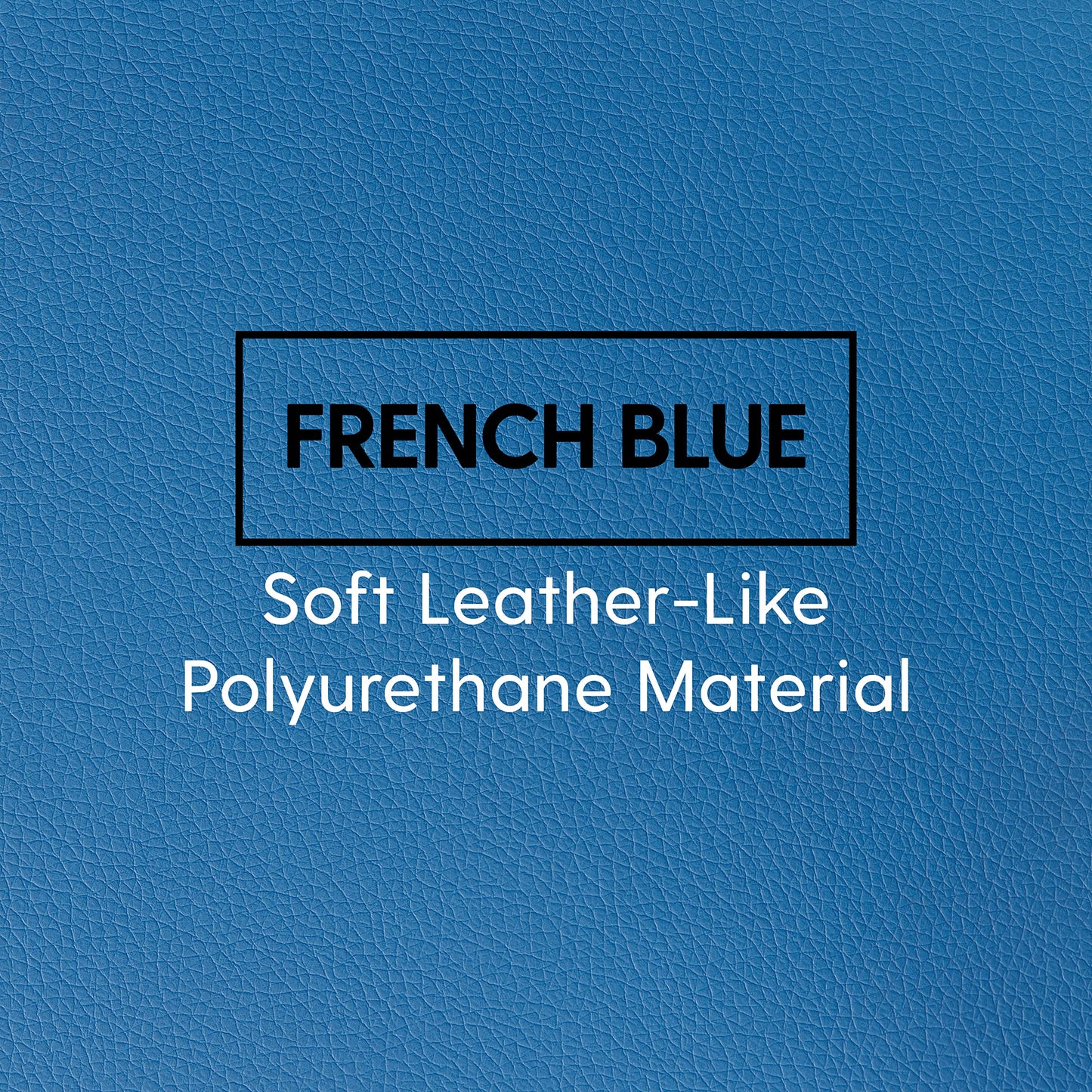 Factory Direct Partners Tufted Rectangle Accent Ottoman Bench Beautifully Upholstered Furniture for Modern Home, Office, Library or Waiting Area Seating, Footstool, Table Use - French Blue, 14046-FB