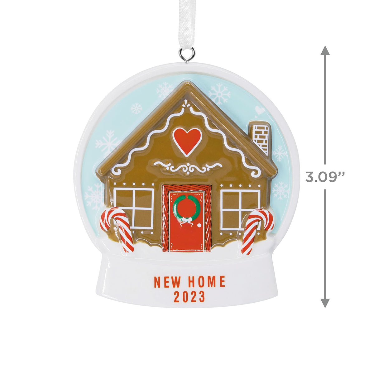 Hallmark Gingerbread House New Home 2023 Christmas Ornament, Premium Ceramic