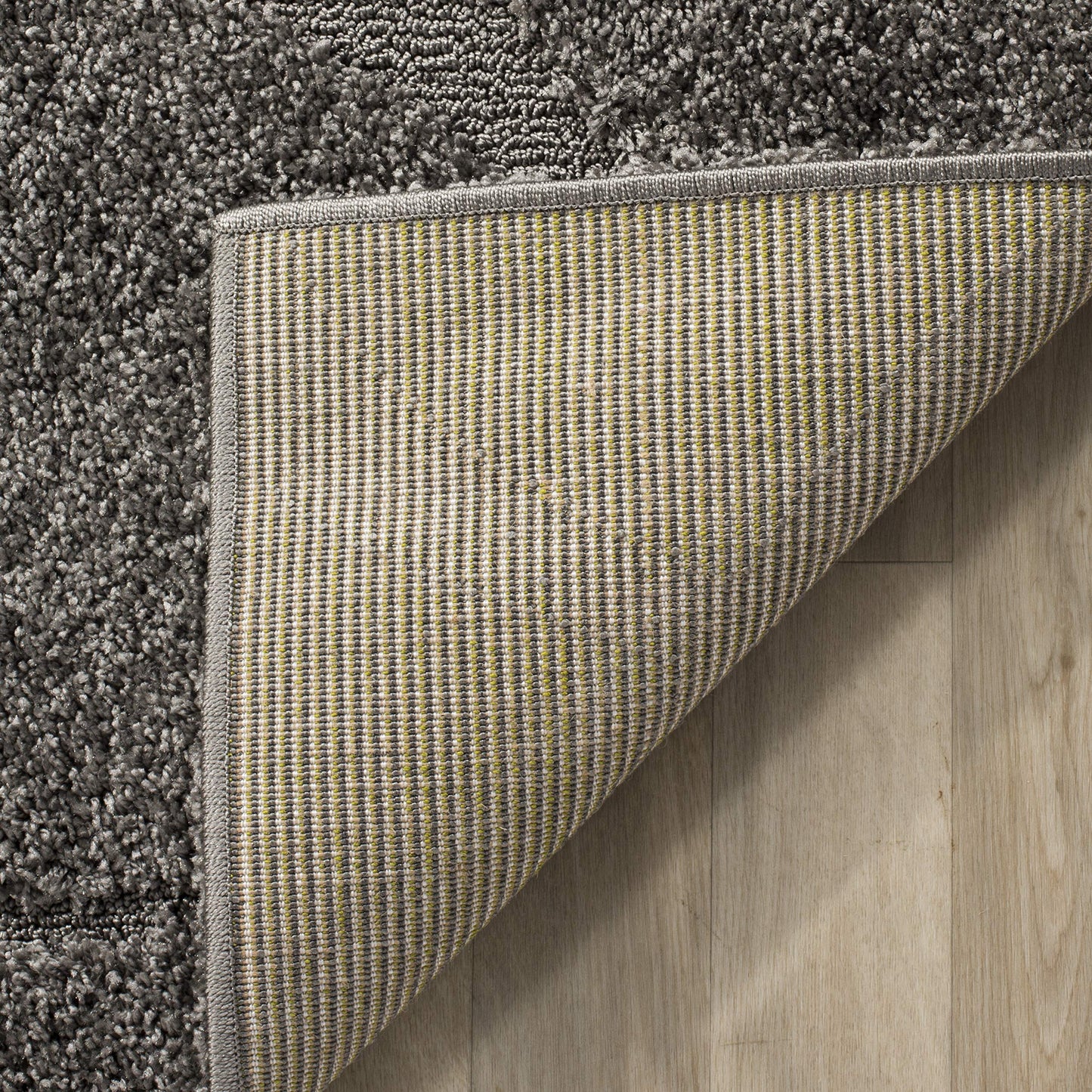 SAFAVIEH Florida Shag Collection Runner Rug - 2'3" x 9', Grey & Grey, Non-Shedding & Easy Care, 1.2-inch Thick Ideal for High Traffic Areas in Living Room, Bedroom (SG471-8080)