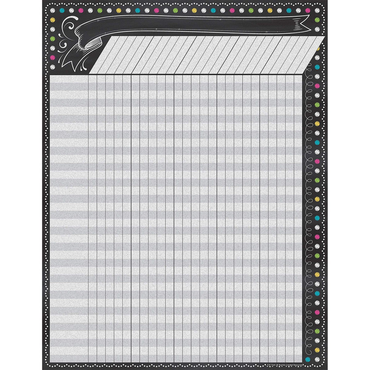 Teacher Created Resources Chalkboard Brights Incentive Chart (7564)