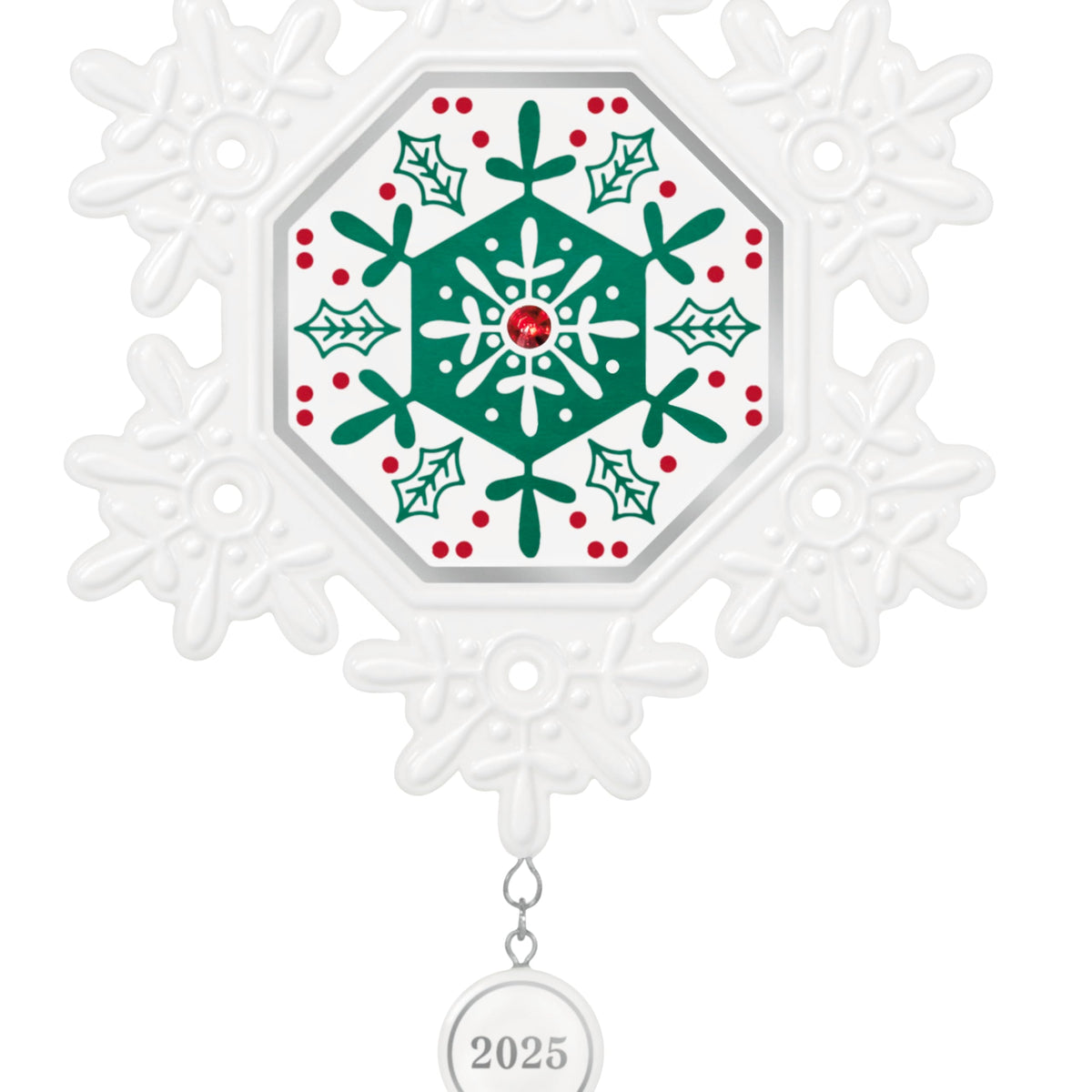Hallmark Keepsake Christmas Ornament, Snowflake 2025, Porcelain, Snowflake Gifts