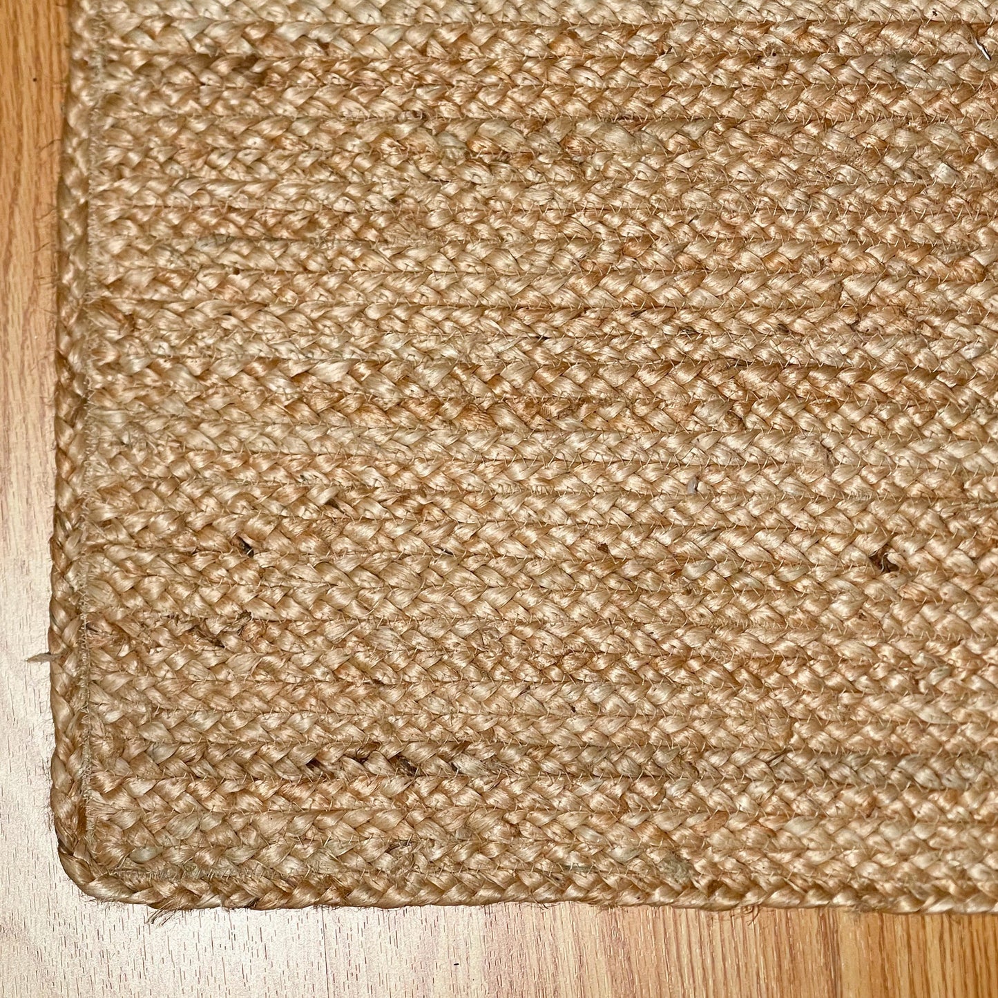 Chardin home Hand Woven Natural Jute Braided Rug – 2x6 Runner | Rustic Boho Farmhouse Style | Solid Natural Fiber Rug for Hallway, Entryway, Kitchen, Bedroom, Dining Room, Study, Office