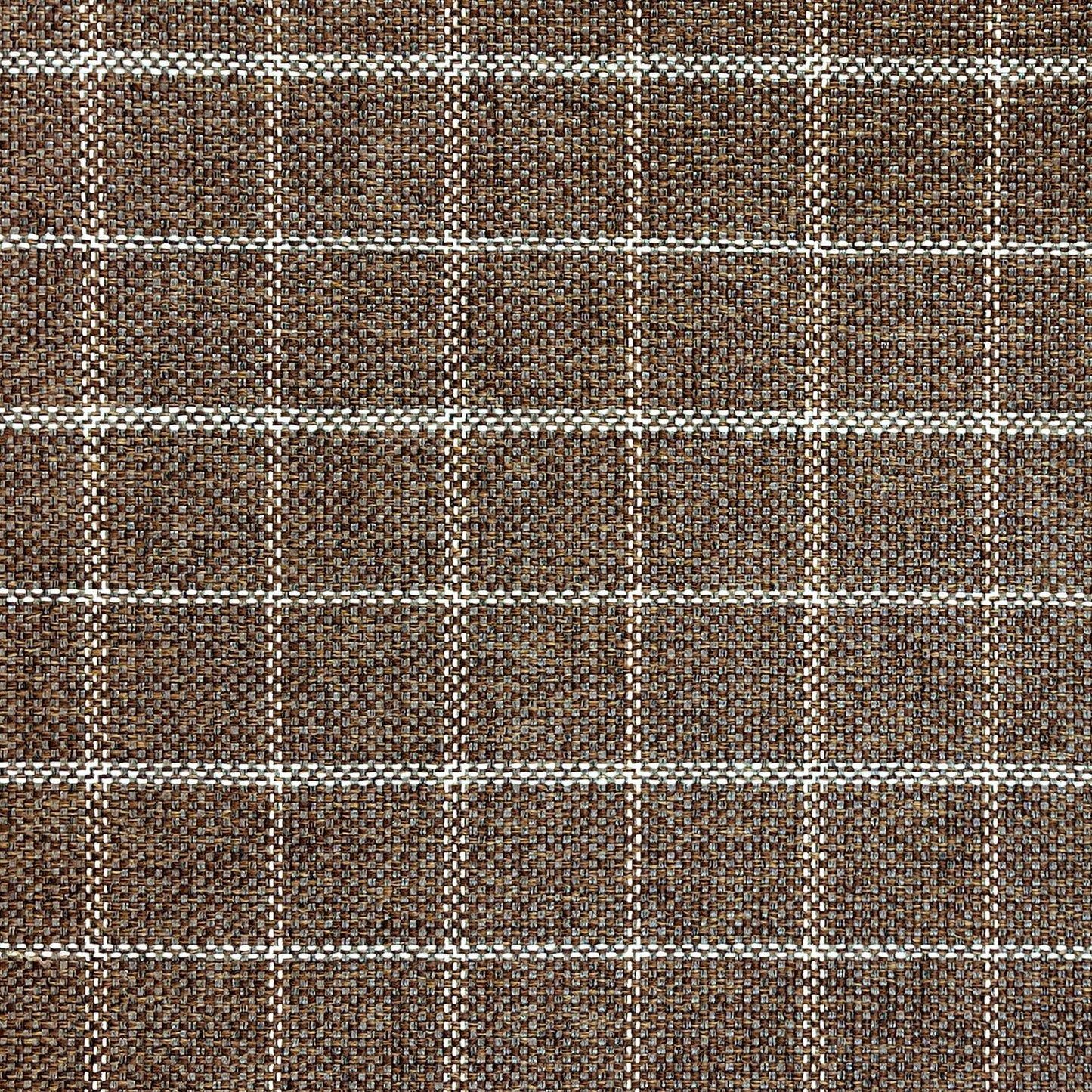 HomePop 18" Classic Square Storage Ottoman - Brown Windowpane