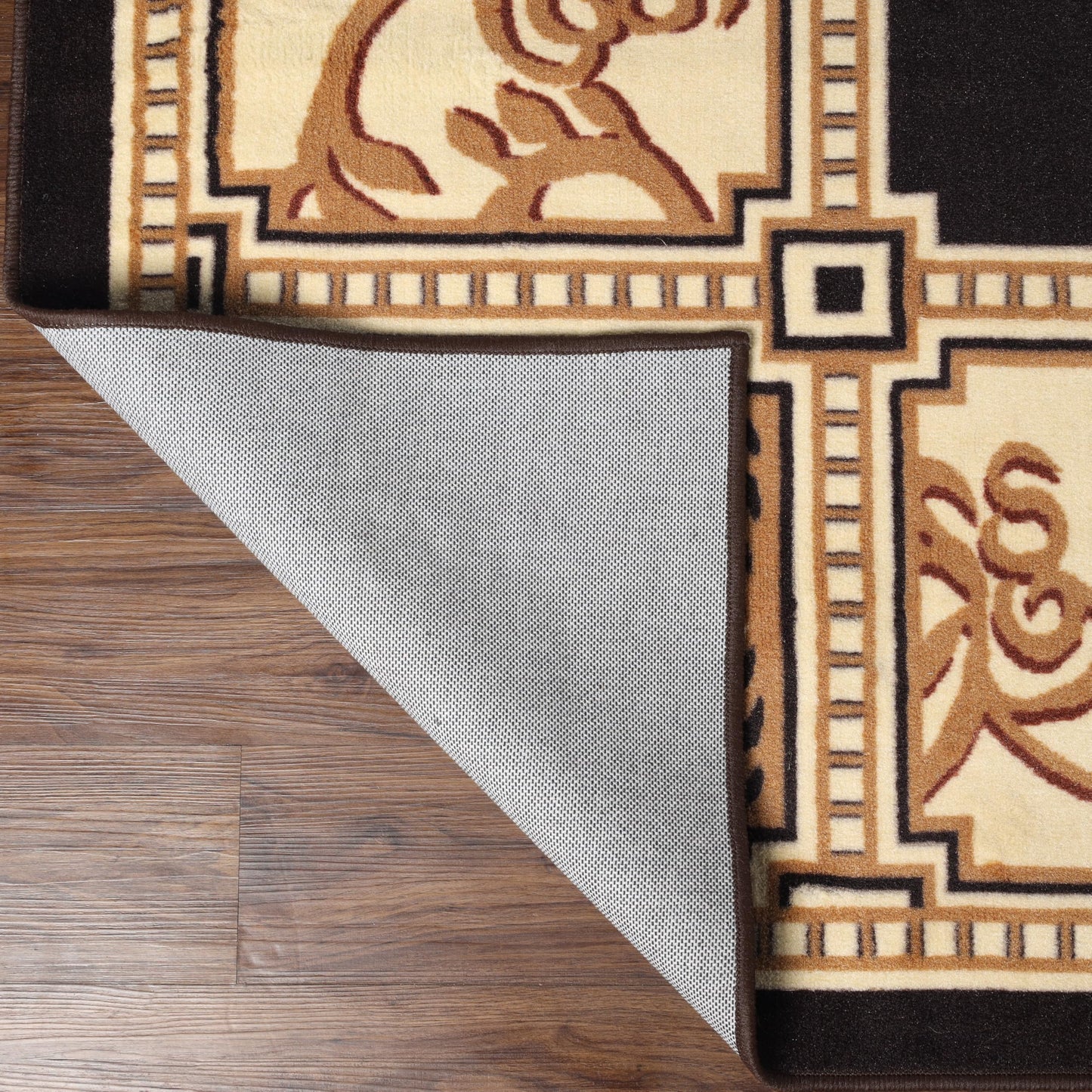 Superior Indoor Area Rug, Plush Carpet Cover, Traditional Oriental Medallion, Perfect for Hallway, Entryay, Living, Dining, Bedroom, Office, Kitchen, Medallion Collection, 10' x 14', Coffee