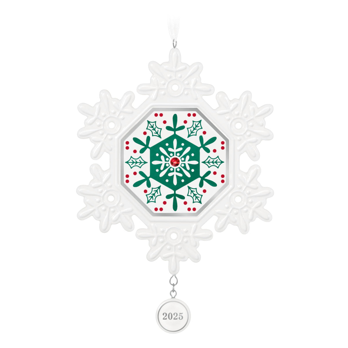 Hallmark Keepsake Christmas Ornament, Snowflake 2025, Porcelain, Snowflake Gifts