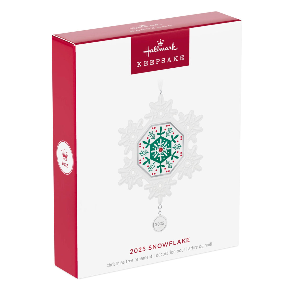Hallmark Keepsake Christmas Ornament, Snowflake 2025, Porcelain, Snowflake Gifts
